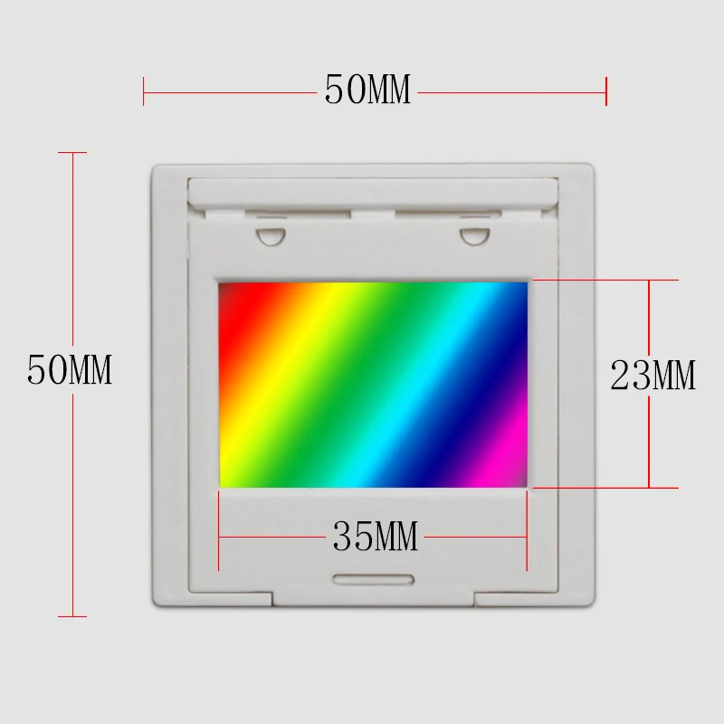 Griglia di diffrazione griglia ottica insegnamento dimostrazione trasmissione spettrofotometro a griglia imaging olografico 50x50mm