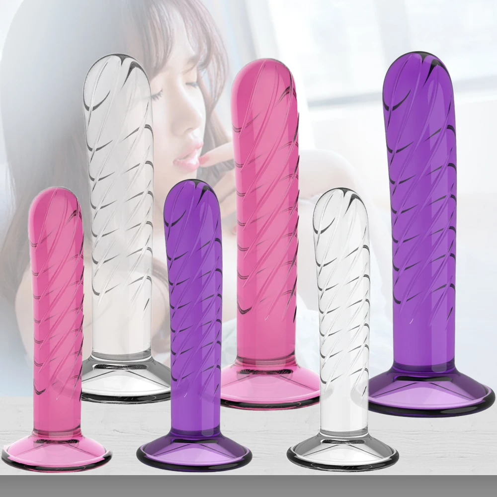 Realistic Dildo Anal Masturbator Sex Toys for Couples Crystal Jelly Dildo Suction Cup Penis Anal Butt Plug for Women Adult Shop