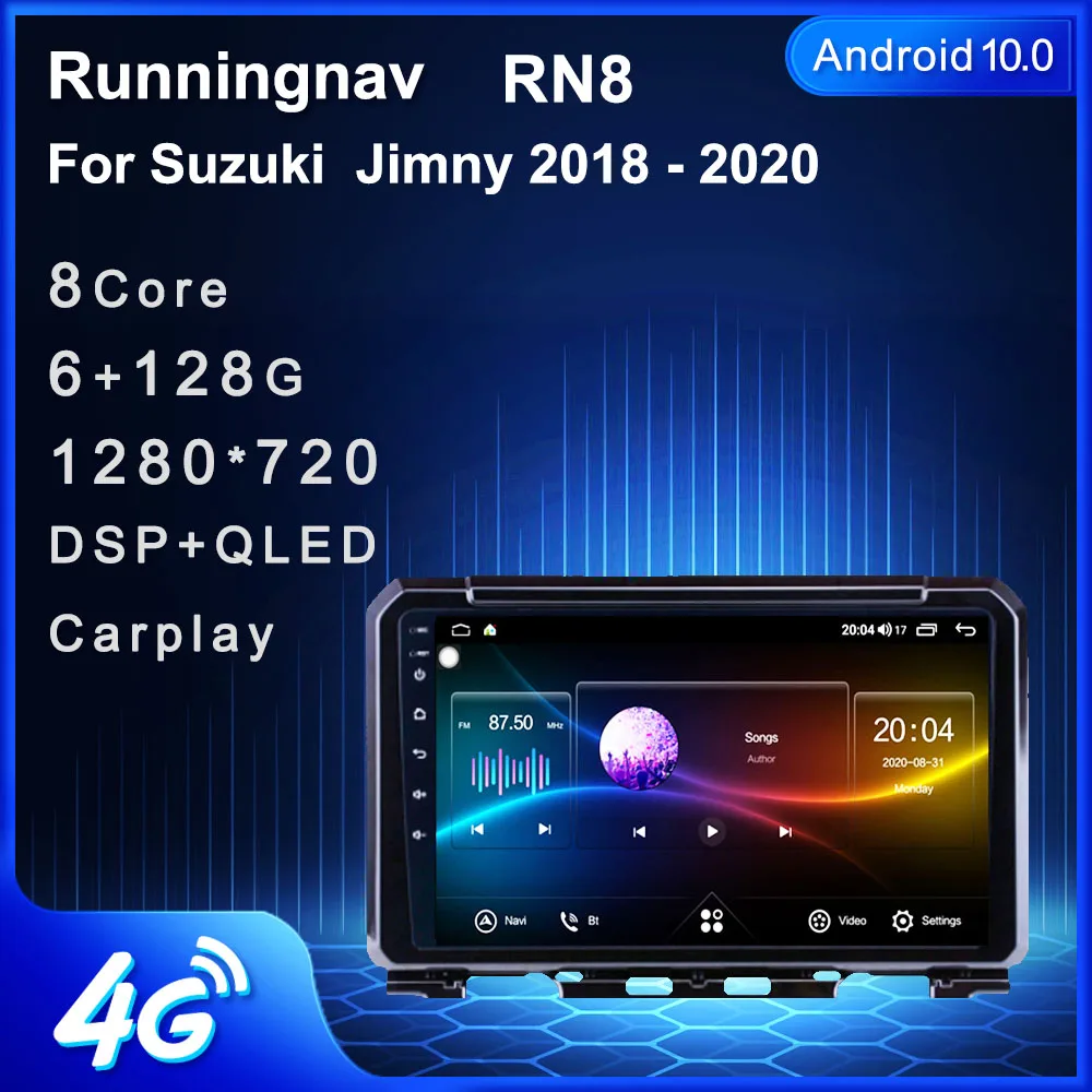 

Runningnav для Suzuki Jimny 2018 - 2020 2 Din Android, автомобильное радио, мультимедийный видеоплеер, навигация GPS