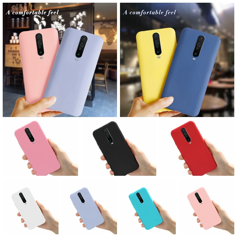 Fashion Matte Soft Silicone Gel Rubber Bumper Case For Xiaomi Poco X2 GSM / HSPA / LTE Redmi K30 Candy Case Fundas 6.67