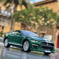 1:32 Ford Mustang Shelby GT500 Supercar High Simulation Car Model Alloy Pull Back Kid Toy Car 4 Open Door Children's Gifts