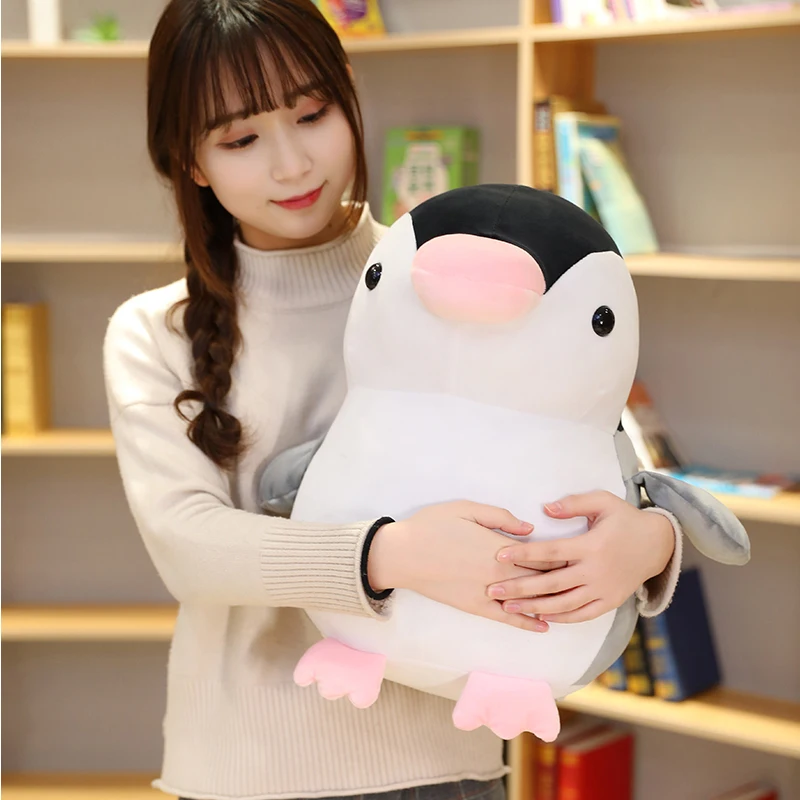 Lovely Cartoon Fat Penguin Couple Plush Toys Cute Christmas Birthday Festival Gift Soft Stuffed Animal Doll Toy For Children