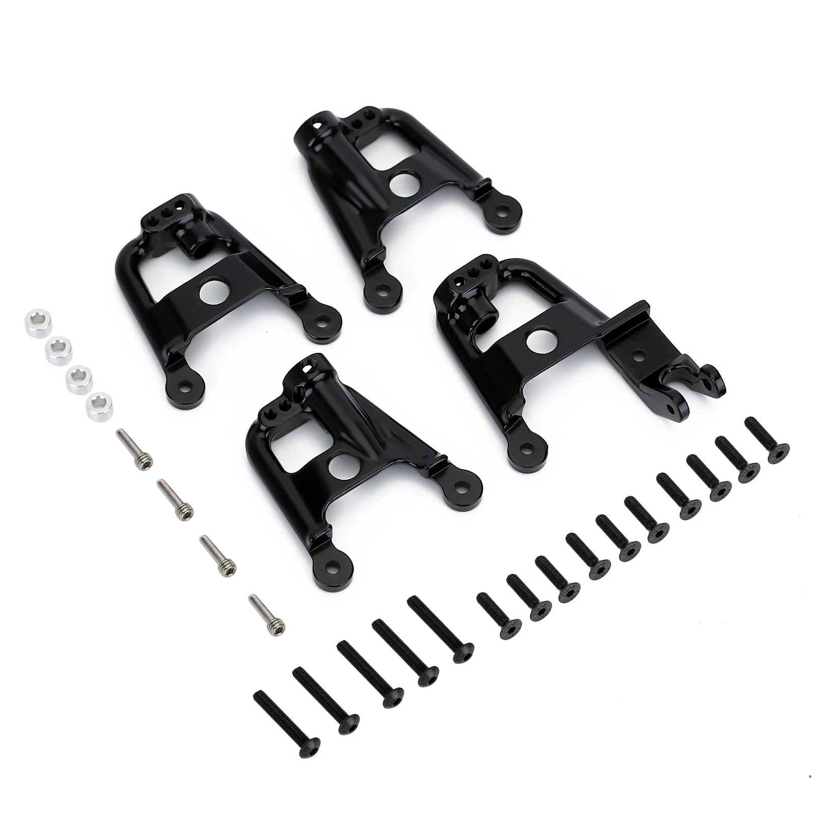 INJORA Heavy Duty Metal Front & Rear Shock Towers Mount For 1/10 RC Crawler Car Axial SCX10 II 90046 Upgrade Parts