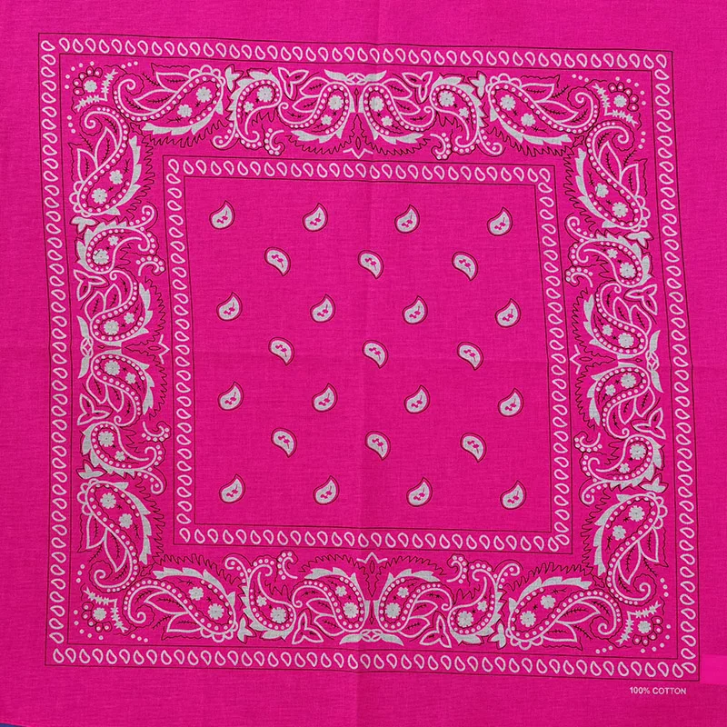 Bright Color Women Foulard Hip Hop Cotton Square Scarf Bandana Headband Scarf Cashew Gifts For Men/Boys/Girls