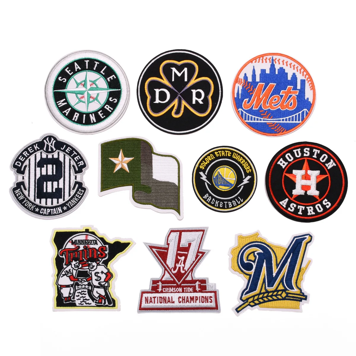 High Quality Round Embroidery Patch Ironing Badge DIY Garment Shoes Hats and Bags Decorative Accessories Patch