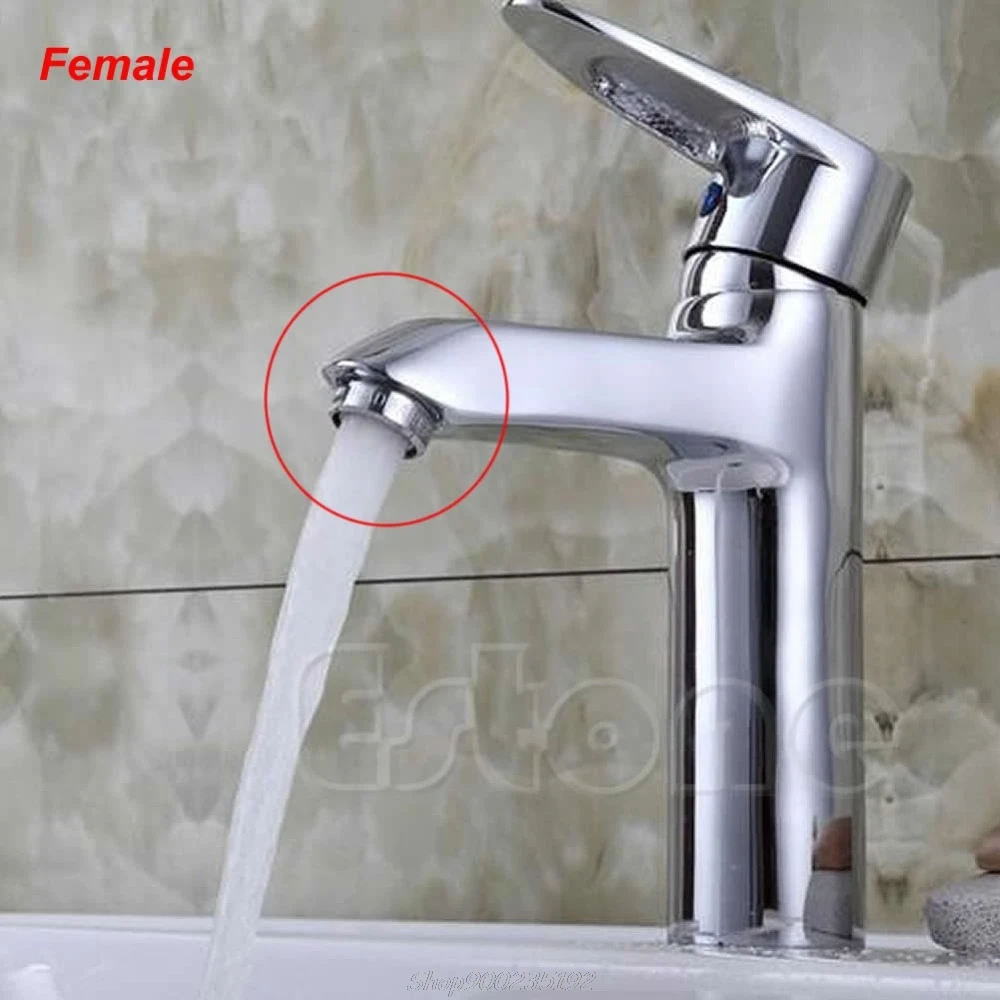 Hemat Air Kitchen Faucet Keran Aerator Chrome Pria/Wanita Nozzle Sprayer Filter