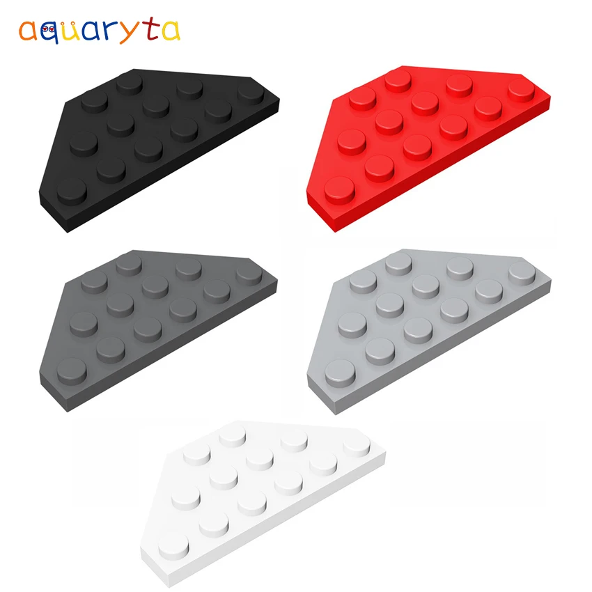 

Aquaryta 20pcs Plate Wedge 3x6 Cut Corner Building Blocks Part Moc Compatible 2419 DIY Education Toys for Teens