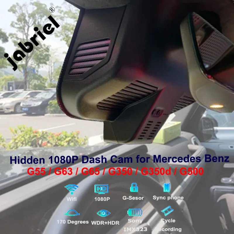 

Jabriel 1080P Auto WiFi Car Dvr Dash Camera for Mercedes Benz G Class G500 G350 G350d G55 G63 G65 AMG w463 w463a 2019 2020