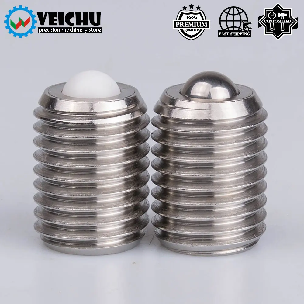 VEICHU Conveyor Ball Roller Stainless Steel Ball Transfer Unit VCN319/VCN320 Ball Rollers With Set Screw