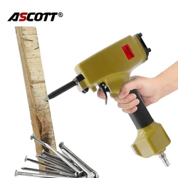 ASCOTT T50SC Extrator De Prego Pneumático Air Nail Remover Air Punch Nailer Stubbs Nail Gun Remove 1.5-4mm Calibre Pregos para Madeira