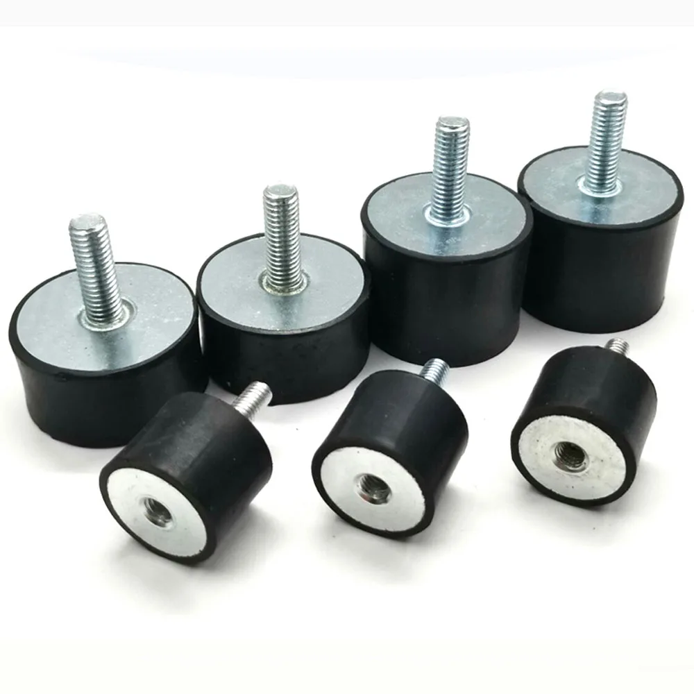 VD Type Motor Rubber Shock Absorber With Inner and Outer Wires  Cylindrical Silent Buffer Block Screw IsolatorM10M12