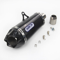 Universal 51mm Motorcycle Arrow Exhaust Pipe Escape  Muffler For R3 Z900 GSX750R K8 R6 MT07 MT09 Z900 Z800 Z400 Z650