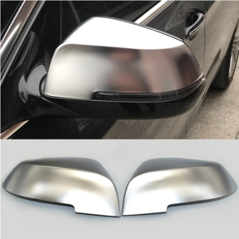 Matt Chrome Mirror Cover Rearview Side Mirror Cap For BMW 1 2 3 4 series F20 F30 F31 F21 F22 F23 F32 F33 F34 F35 X1 E84