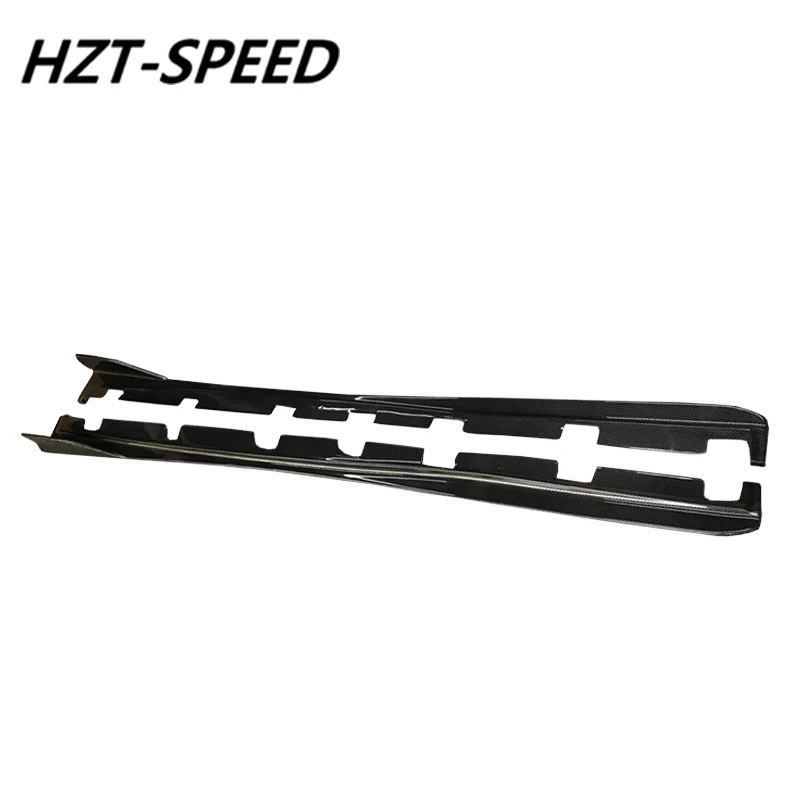 A Style Real Carbon Fiber Door Aprons Side Skirts For Lexus IS200T IS250 IS300 IS Car Model 2013-2019