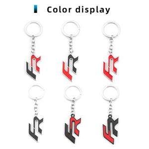 FR CAR Keychain Metallschlüsselkettenring -Stützringabzeichen für Sitz Alhambra Leon Ateca Arona Verändert LTEA CUPRA TOLEDO TARARACO 8 Hauptverkäufe Chaves Sitz CUPRA - №1
