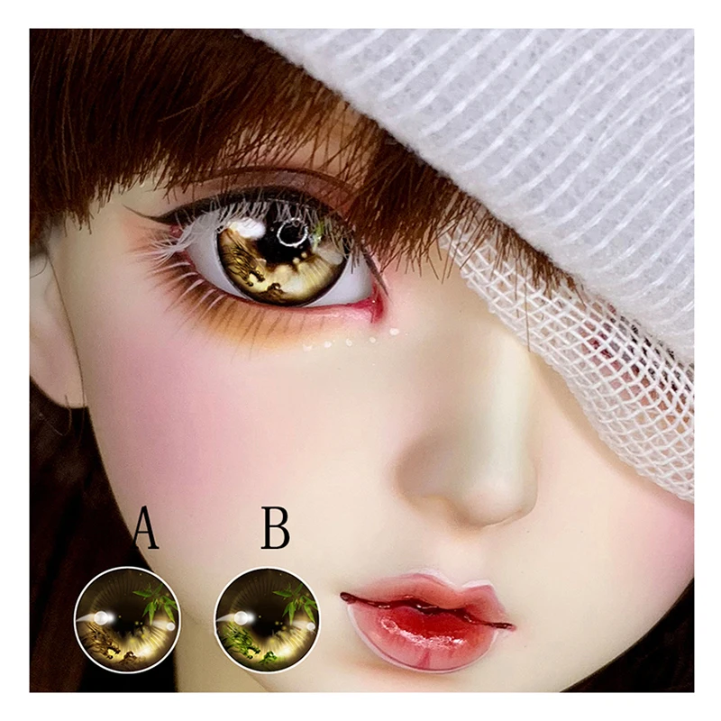 

BJD eyes 10mm-24mm eyes 2 colors cartoon eyes for 1/8 1/6 1/4 1/3 BJD DD doll accessories doll eyes with metal effect