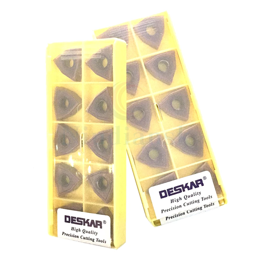 Inserções de metal duro em forma de pêssego, ferramentas de torno cnc para corte de alta qualidade, 10 peças