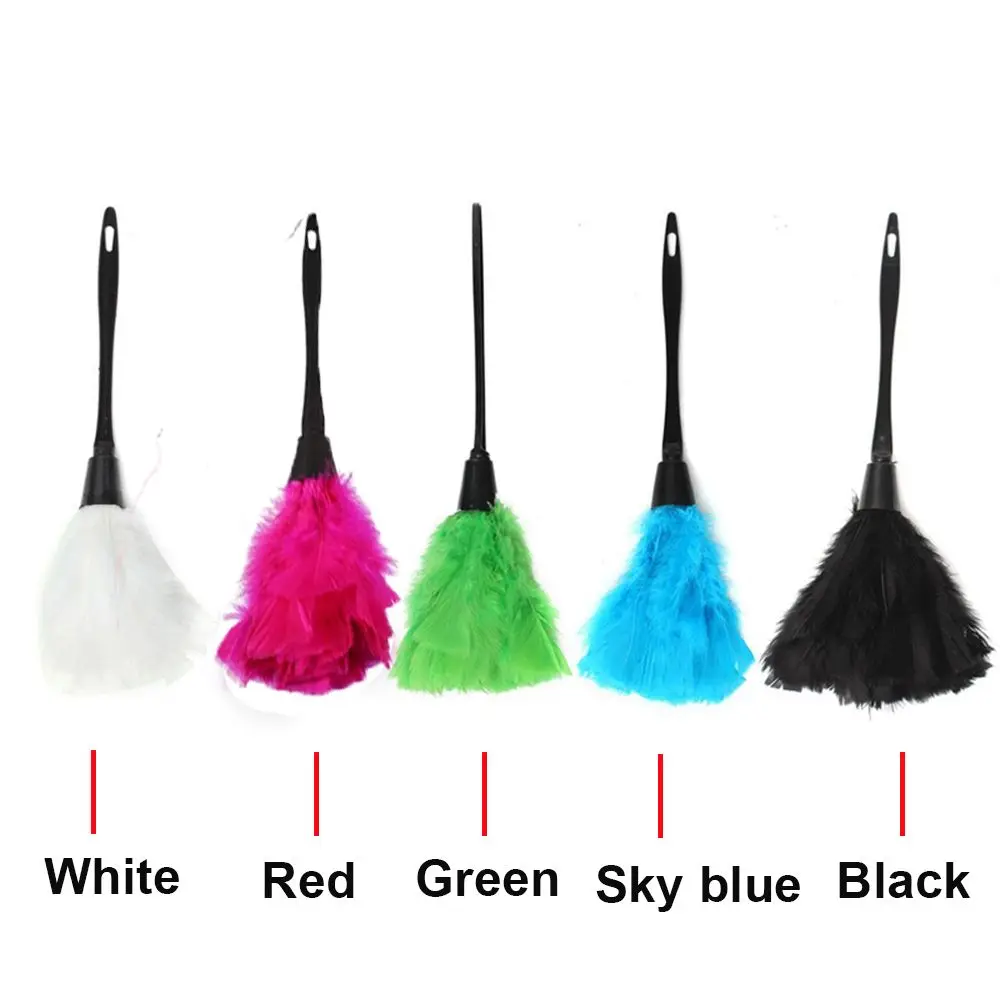 Turkey Feather Duster Anti-static Dust Car Dashboard Cleaner Tools Portable Handhold Natural Feather Prac Cleaner Tools