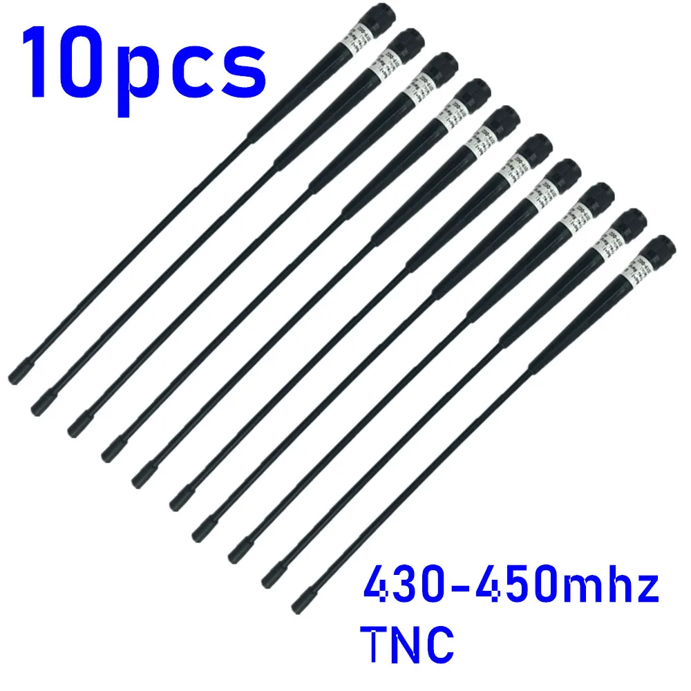 10PC Brand New 430-450 MHz Frequency Black soft Rod Antenna for GPS Surveying Instruments TNC port