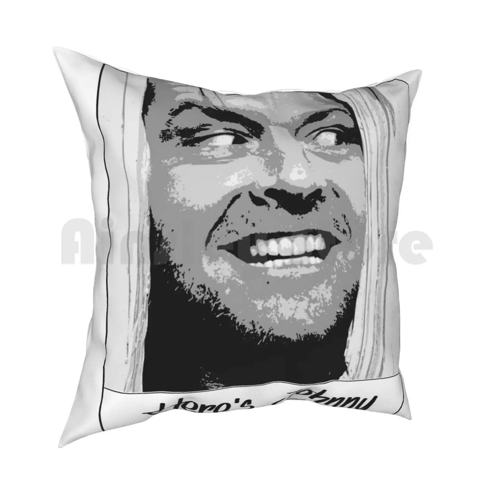 The Shining Here'S Johnny Film Kino Jack Nicholson Pillow Case Printed Home Soft Throw Pillow The Shining Movie Theater