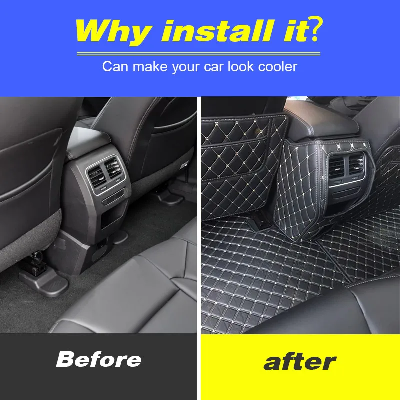 Hivotd For Haval F7 F7X 2023 Car Seat Back Anti-kick Mat Children Anti-Dirty Protector Waterproof Pads Interior Accessories