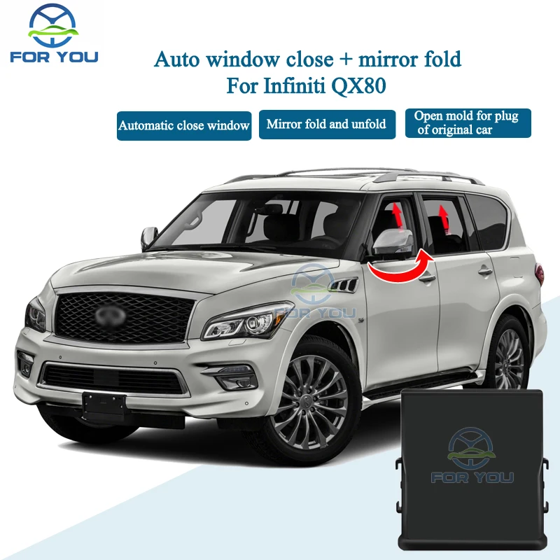 

FORYOU Car Side Rear Mirror Folding Rear View Mirror Fold Unfold And Window Closer Module For Infiniti QX80