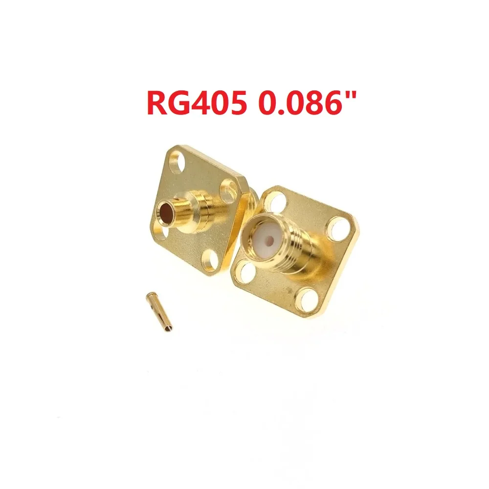 cabo de solda semi rigido rg100 com furos 0086 pecas sma femea 01