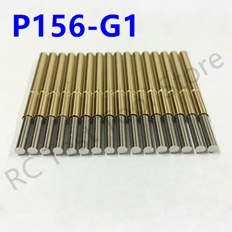 20/100PCS P156-G1 Spring Test Probe Pogo Pin Spring Test Pin 34mm Needle Dia 2.36mm Test Probe Flat Head Dia 2.01mm P156-G