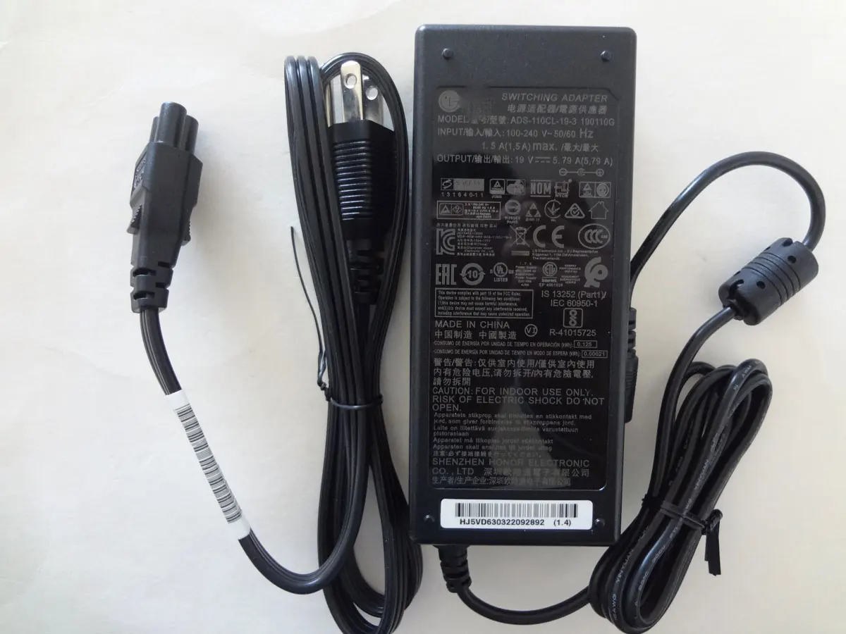 

NEW OEM 19V 5.79A For LG HF65LA Ultra LED Beam Projector ADS-110CL-19-3 190110E Genuine Puryuan AC Adapter