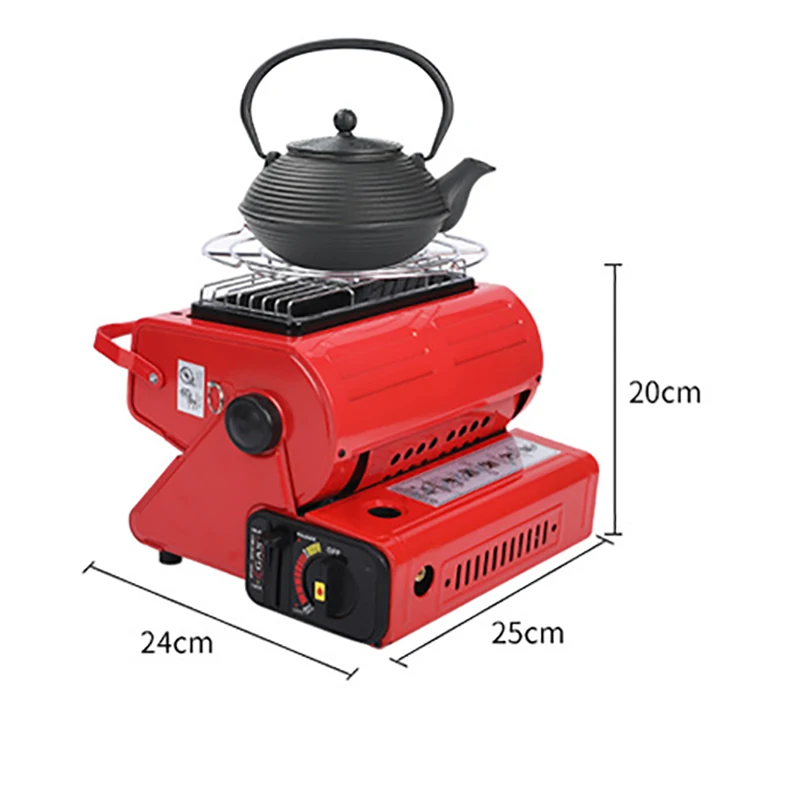 휴대용 야외 가스 히터, 야외 난방 스토브, 여행 캠핑 하이킹 피크닉 얼음 낚시, 다기능 난방 스토브, 1.3kw