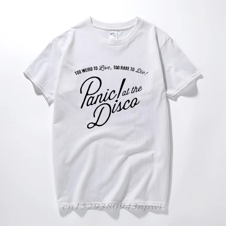 2020Men Print Music Band Panic At The Disco Fashion T Shirt O-Neck Short Sleeve Summer Casual Hipster Polyester T-shirt