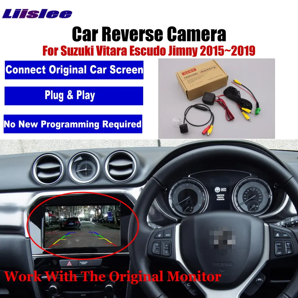 For Suzuki Vitara/Escudo/Jimny 2015-2019 Car Rear View Camera Adapter Back Up OEM Display Reverse Image Upgrade