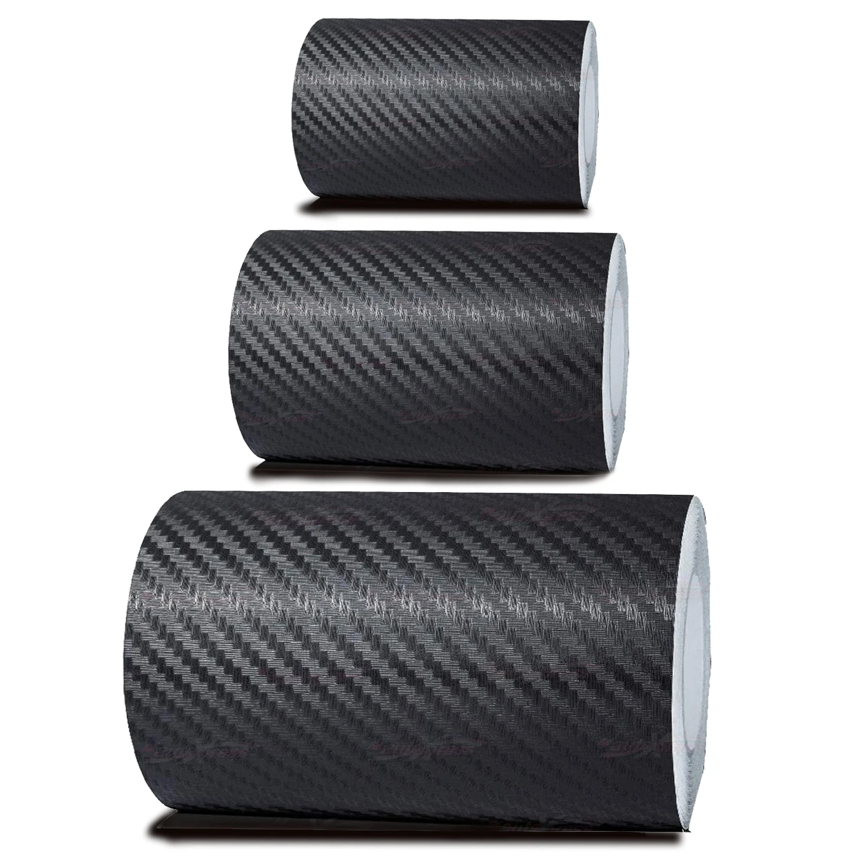 Image of 3-10m Breite Länge Carbon Faser Aufkleber Bänder Auto Anti Kollision Schutz Streifen Wrap Auto Stoßstange Tür Sill schutz Film