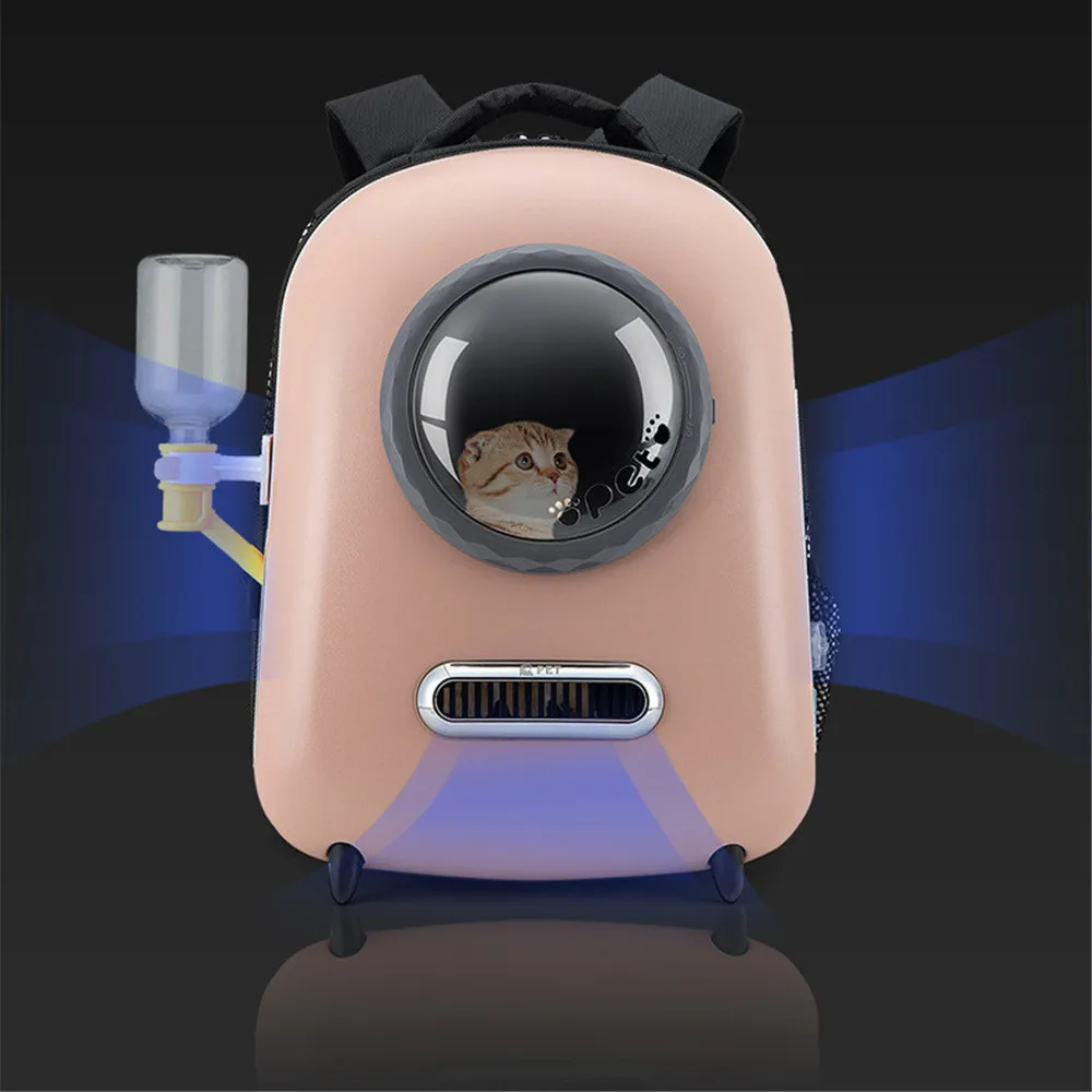 Cats Carrier Breathable Pet Cat Creative Dog Backpack Travel Space Capsule Cage Puppy Pet Carry Bag Kitten Handbags Kettle Fan