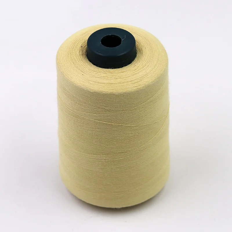 Aramid 1414 sewing thread 30S/3 fireproof flame retardant wear resistant for cut resistant gloves Kevlar staple fiber