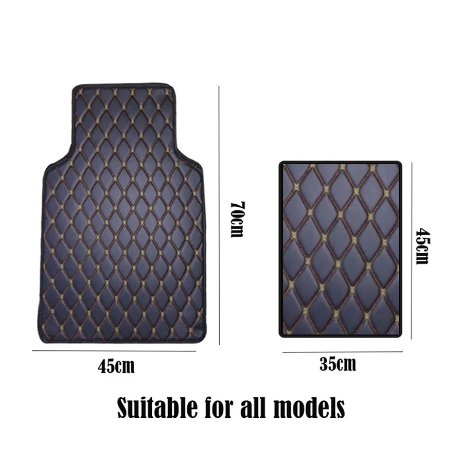 العالمي 4 قطعة الأحمر سيارة الحصير سيارة تتميز بكسوة جلدية مصنوعة من البولي يوريثين وسادة للقدم ل BMW g30 e90 f01 f10 f11 f25 f30 f45 x1 x3 سيارة ملحقاتها