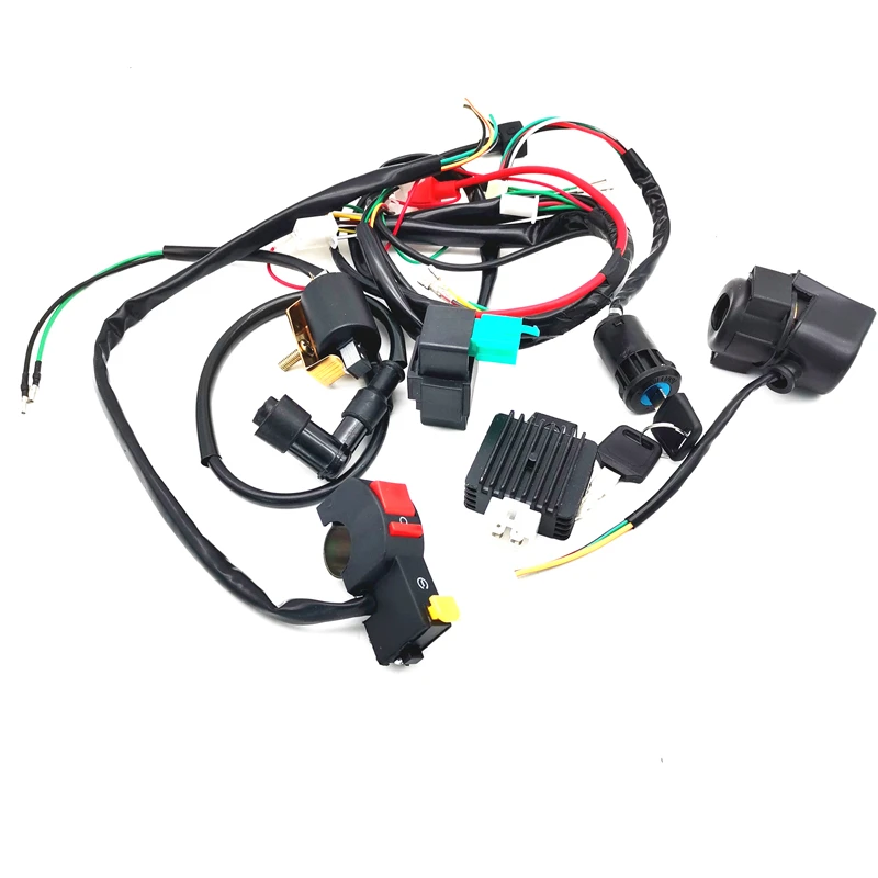 50cc-125cc CDI Wire Harness Stator Assembly Wiring ATV Electric Quad Kit