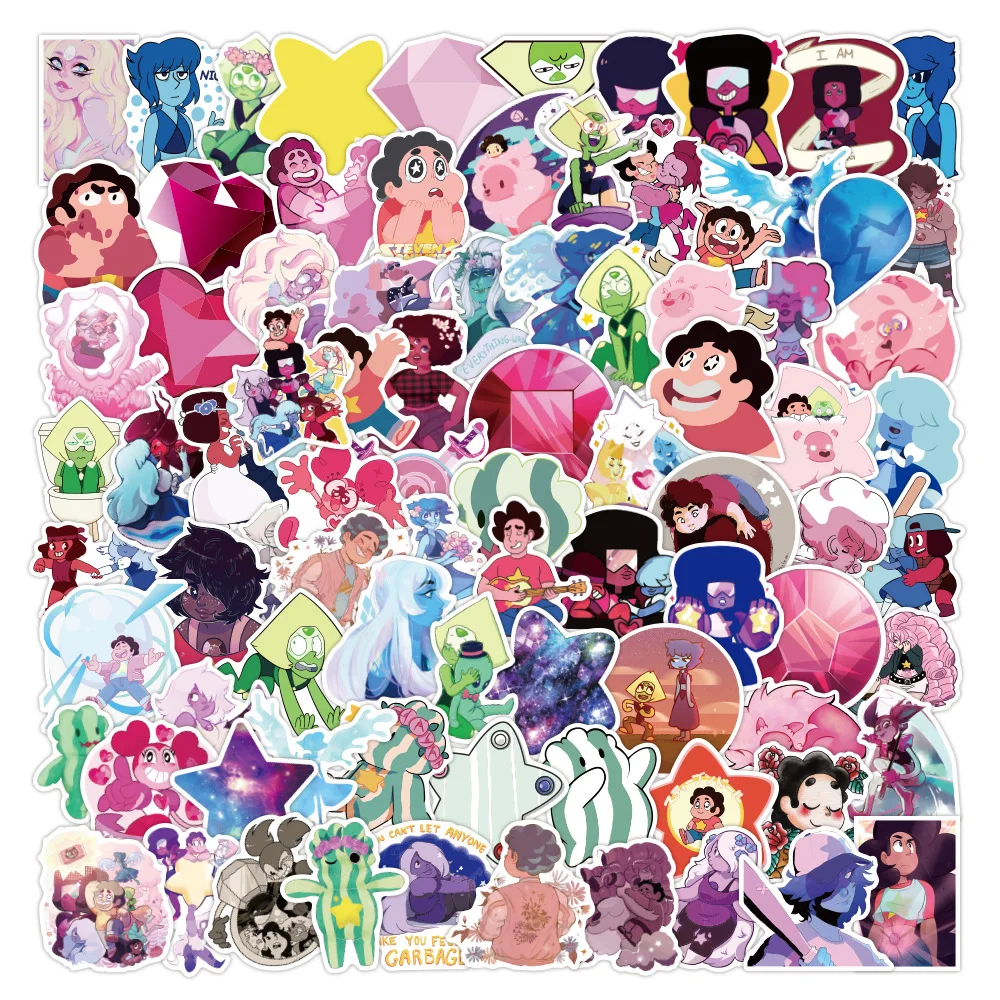 10/30/50/100pcs Steven Universe Cartoon Stickers Cute Graffiti Decal DIY Laptop Bicycle Motorcycle Fridge Waterproof Sticker Toy