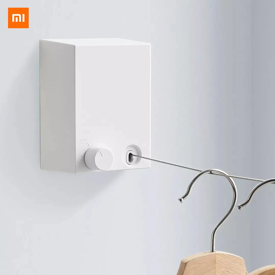 

Телескопическая бельевая веревка Xiaomi Mijia Youpin, белая, длина бельевой веревки составляет 4,2 метра, максимальная нагрузка составляет 20 кг