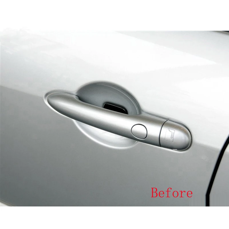 غطاء مقبض الباب الكسوة ABS كروم لرينو ميجان ii 2 MK2 2002 2003 2004 2005 2006 2007 2008 سيارة التصميم ملصق الوصول التلقائي