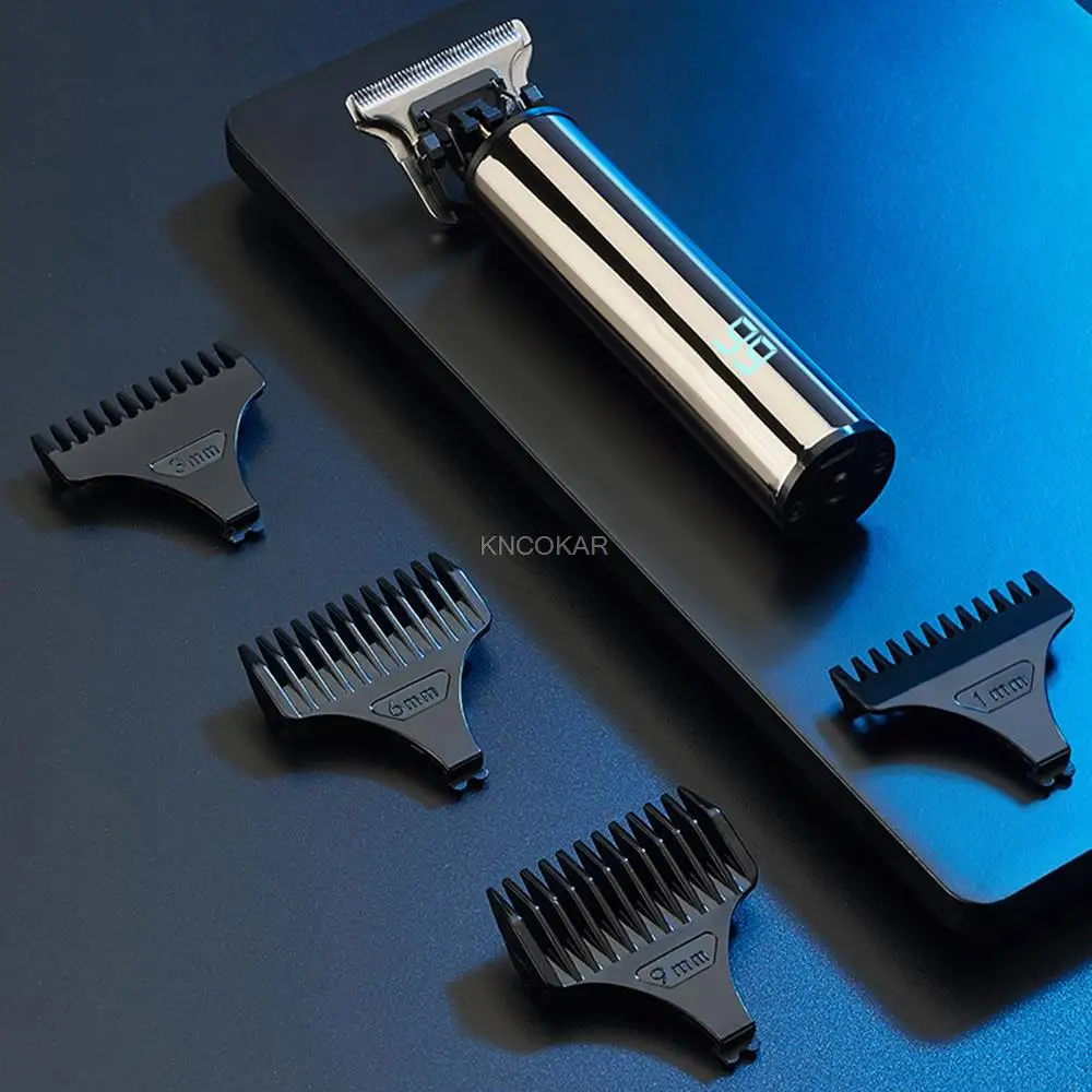 Машинка для стрижки волос Мужская аккумуляторная с зарядкой от USB и ЖК-дисплеем