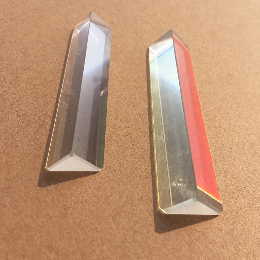 Optical Glass Triprism Student Creative Rainbow Photography Refractive Mirror Mitsubishi Artificial