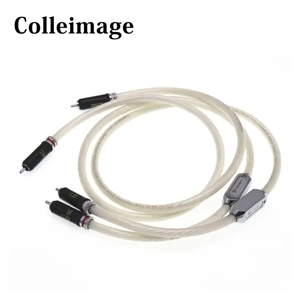 Colleimage Pair Music Beetle Fever Audio Cable CD DVD Amplifier Interconnect 2RCA to 2RCA Male Audio Cable