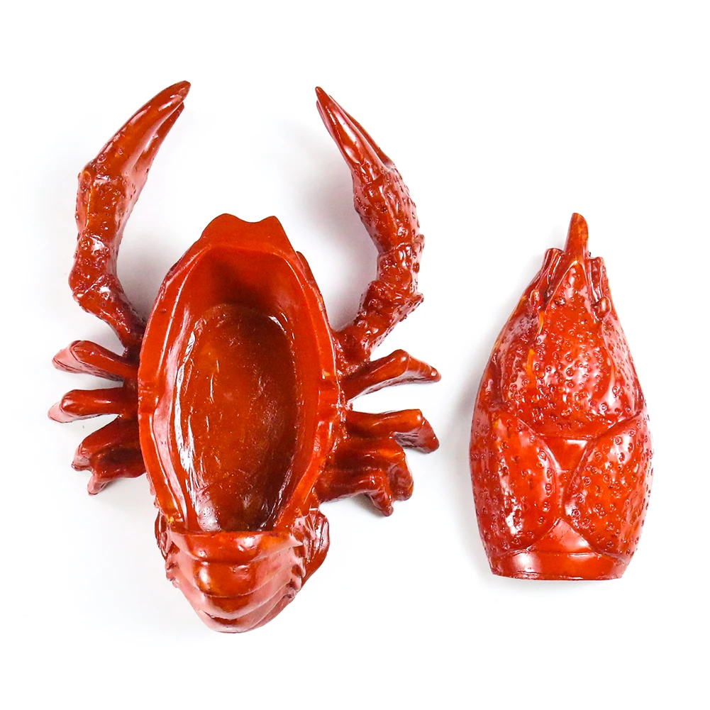 Simulation Lobster Ashtray with Lid Resin Craft Creative Cute Ashtray Animal Restaurant Home Decor Accessories Men's Gift