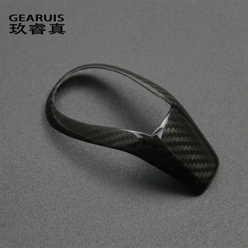 Car Styling for volvo S60 XC60 V60 V40 S80 carbon fiber gear stick gear set gear handle Cover Stickers Interior Auto Accessories