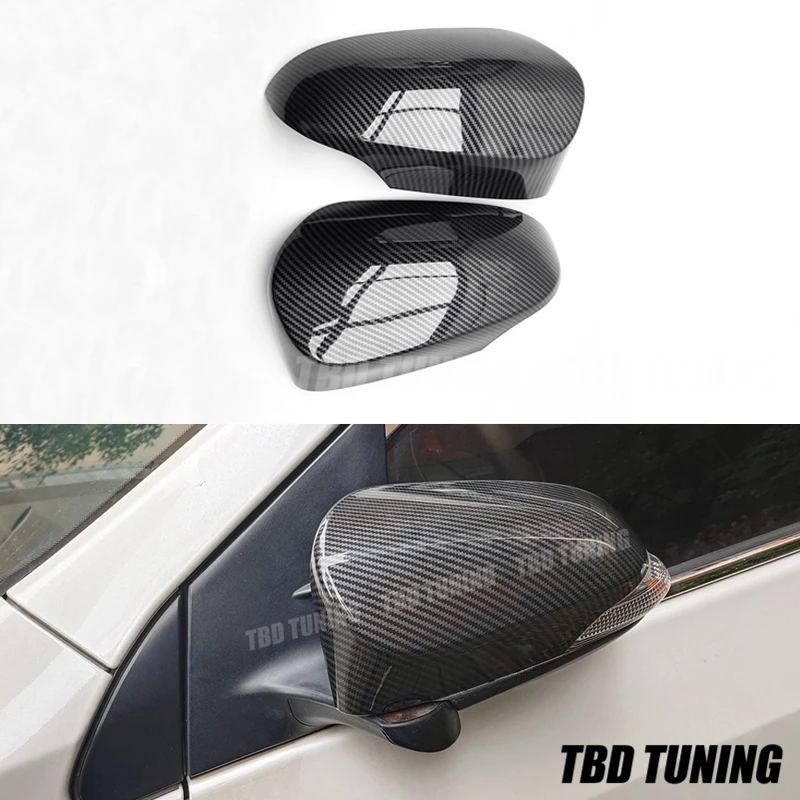 

Carbon Fiber Look Mirror Cover For Toyota Camry CHR Yaris 2012 2013 2014 2015 2016-2019 Replacement Rear Side View Mirror Cover