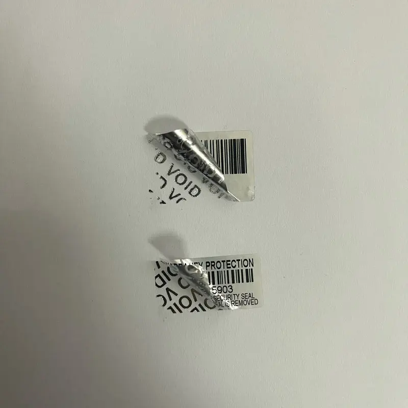 Customizable Text 100PCS 30x15mm Protective Warranty Sticker Safe Seal Tamper Resistant Warranty Sticker Void Sticker