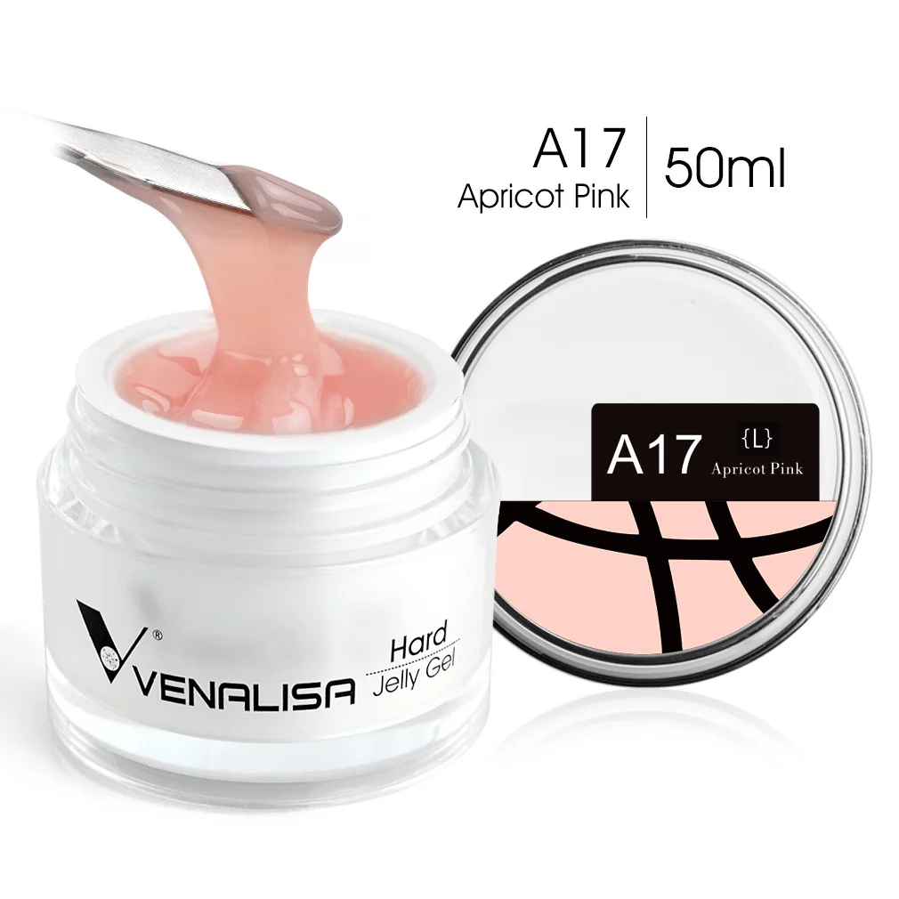 50ml TPO-freies Jelly Nagelverlängerungsgel Nagelaufbau-Gel French Nail Gum Venalisa Klares Natürliches Farbgel Abziehbares UV-Aufbaugel