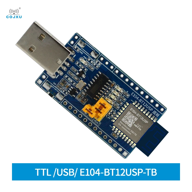 

2,4 ГГц 10 дБм TLSR8253F512 BLE тестовая плата Sig Mesh V1.0 сетевой модуль SMD USB интерфейс шлюз E104-BT12USP-TB