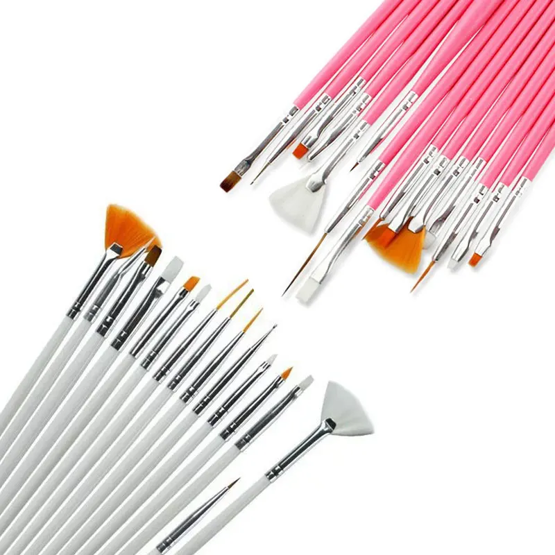 Nail Art Brush Set UV Gel Polish Builder Gradient Drawing Carving Ombre Brushes 3D Nail Tip Design Painting Pen Manicure Tool